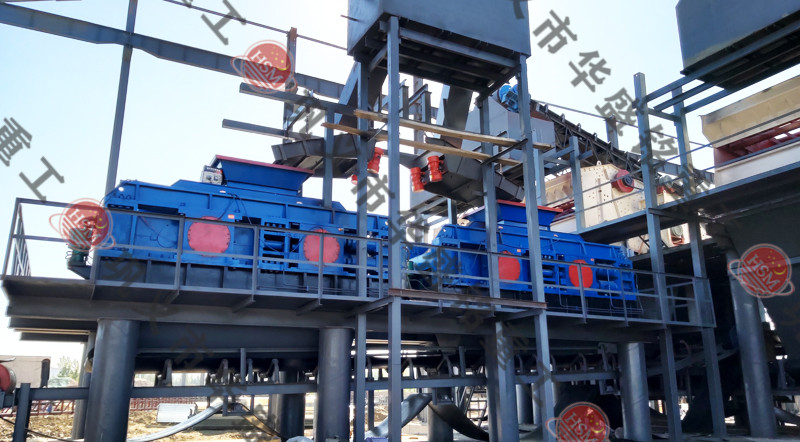 石子制砂機安裝現場